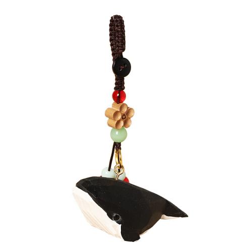 Trä Key Lås, Whale, handgjord, Söt & olika stilar för val, 65x30x26mm, Säljs av PC
