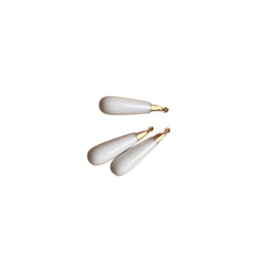 Bijoux Pendentifs en pierres gemmes, marbre teint, Placage de couleur d'or, DIY & styles différents pour le choix, Vendu par PC