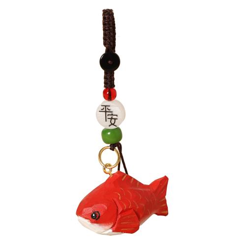 Trä Key Lås, Fisk, handgjord, Söt & olika stilar för val, 50x23x28mm, Säljs av PC