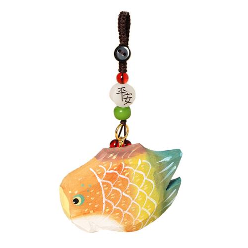 Wood Key Clasp Fish handmade cute Sold By PC