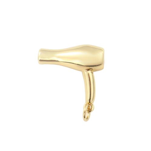 Brass Jewelry Pendants Hair Drier gold color plated DIY Sold By PC