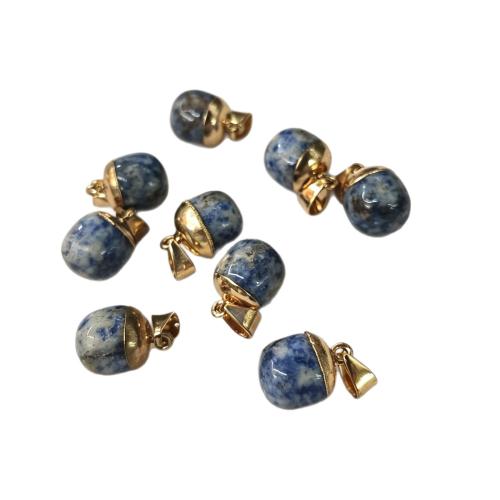 Gemstone Vedhæng Smykker, Ædelsten, Teardrop, poleret, du kan DIY & forskellige materialer til valg, 12x17mm, Solgt af PC