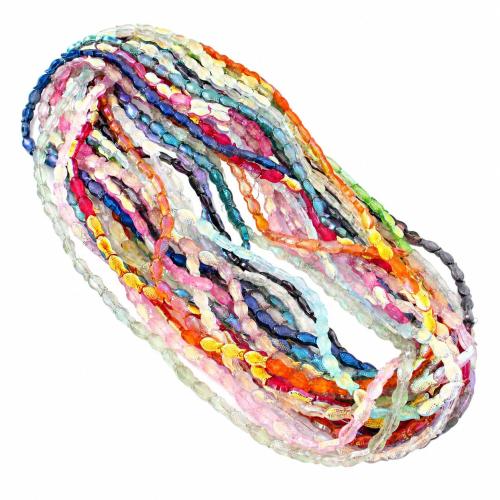 Mada Stikliniai karoliukai, Stiklas, Žuvis, Pasidaryk pats, daugiau spalvų pasirinkimas, 15x8mm, Parduota už Apytiksliai 38.5 cm Strand