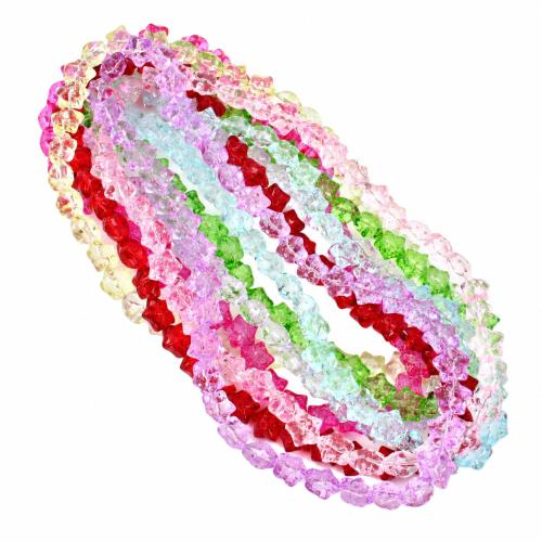 Mada Stikliniai karoliukai, Stiklas, Žvaigždė, Pasidaryk pats, daugiau spalvų pasirinkimas, 17mm, Parduota už Apytiksliai 31 cm Strand