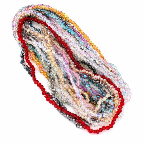 Fashion Glasperler, Glas, Uregelmæssig, du kan DIY, flere farver til valg, 8x6mm, Solgt Per Ca. 27.5 cm Strand