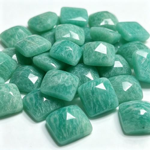 Natural Gemstone Cabochons Amazonite DIY & machine polishing & faceted Sold By PC