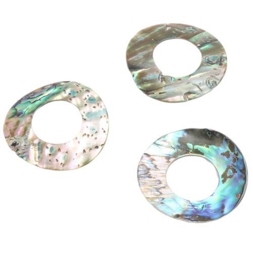 Abalone Shell Gyöngyök, Fánk, DIY, Peacock Blue, 40mm, Által értékesített PC
