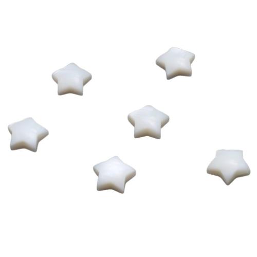 Shell Cabochons White Shell Star DIY white Sold By PC