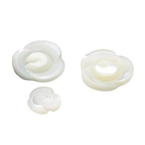 Natural White Shell gyöngyök, Virág, DIY & különböző stílusokat a választás, több színt a választás, Által értékesített PC