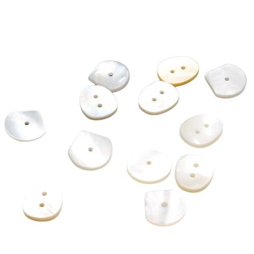 Natural White Shell gyöngyök, csiszolt, DIY & különböző stílusokat a választás, több színt a választás, Által értékesített PC