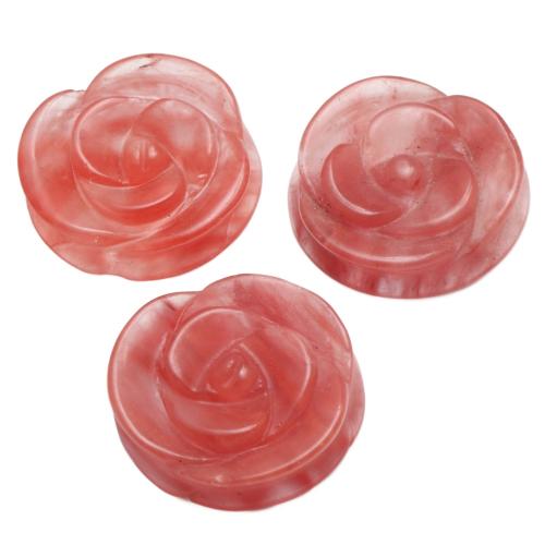Wisior z agatu, Agat czerwony, Rose, Rzeźbione, DIY, czerwony, 36.70x10.60mm, sprzedane przez PC
