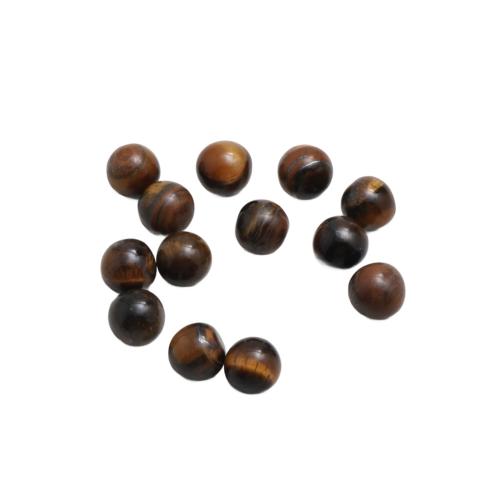 Tiger Eye Gyöngyök, Kerek, DIY & különböző méretű a választás & nincs lyuk, sárga, Által értékesített PC