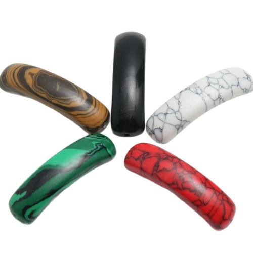 Turkus syntetyczny Łącznik, Kopuła, Powlekane, DIY & kółko1/1, dostępnych więcej kolorów, 10x36x5mm, sprzedane przez PC
