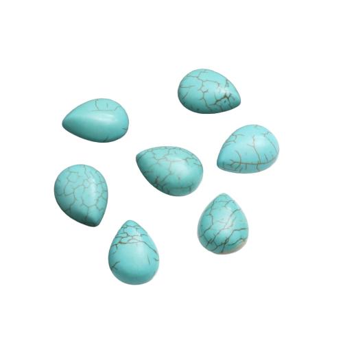 Natuurlijke Turquoise Cabochon, Traan, DIY & verschillende grootte voor keus, groen, Verkocht door PC