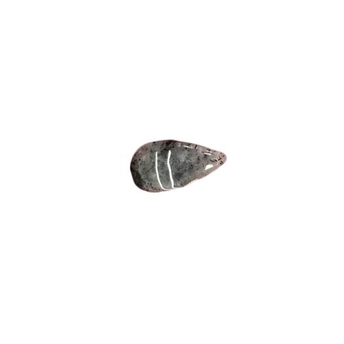 Naturlig Quartz Vedhæng, Sort Rutilated Quartz, Teardrop, du kan DIY, size 30-40*18-25*5-8mm, Solgt af PC