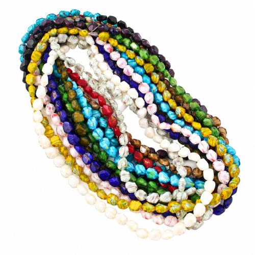 Abalorios de Cristal, Vidrio, Bricolaje, más colores para la opción, 13x9mm, Vendido para aproximado 30 cm Sarta