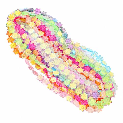 Üveg Üveggyöngy, Virág, DIY, több színt a választás, 16mm, Naponta eladott Kb 35 cm Strand