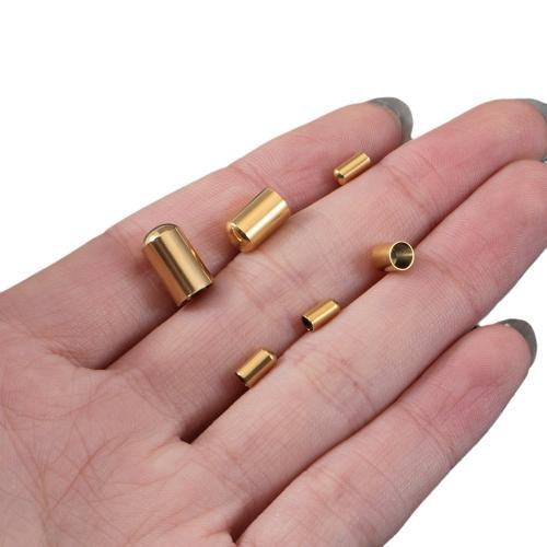 RVS eindkappen, 304 roestvrij staal, plated, DIY & verschillende grootte voor keus, meer kleuren voor de keuze, 20pC's/Bag, Verkocht door Bag
