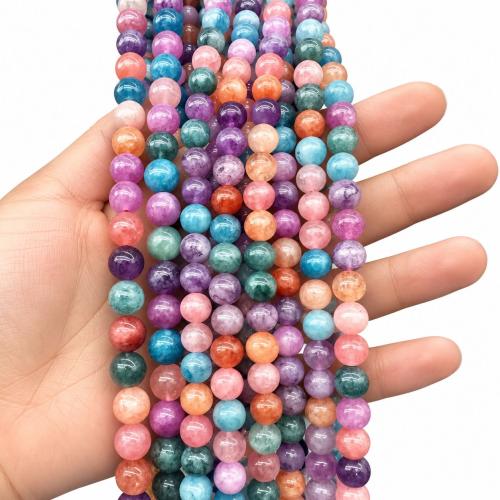 Purple Chalcedony, Pyöreä, tee-se-itse & erikokoisia valinnalle, monivärinen, Myyty Per N. 38 cm Strand