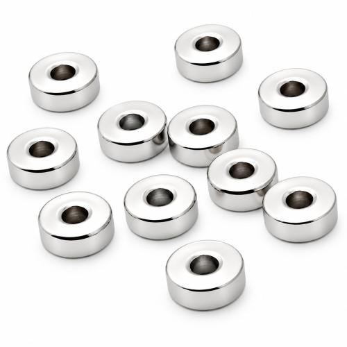 Nerezový distanční korálky, 304 Stainless Steel, DIY & různé velikosti pro výběr, Původní barva, 500PC/Bag, Prodáno By Bag