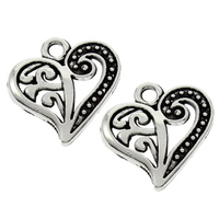 Zinc Alloy Heart Pendants